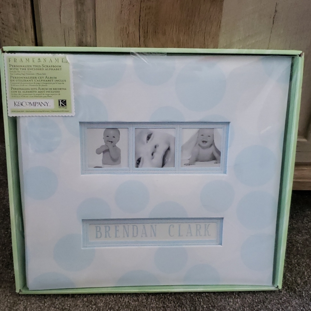 New Personalized Baby Boy Scrapbook